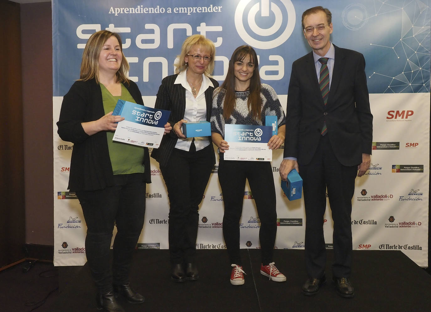 El consejero de Empleo e Industria, Germán Barrios, clausura el acto de entrega de premios del proyecto StartInnova, que organiza El Norte de Castilla.