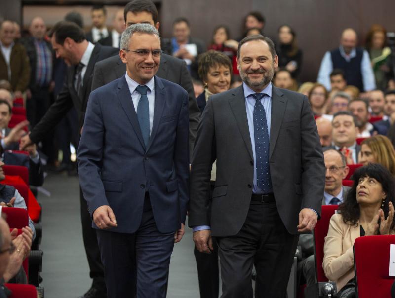 Izquierdo y Ábalos, el jueves en la toma de posesión del primero.