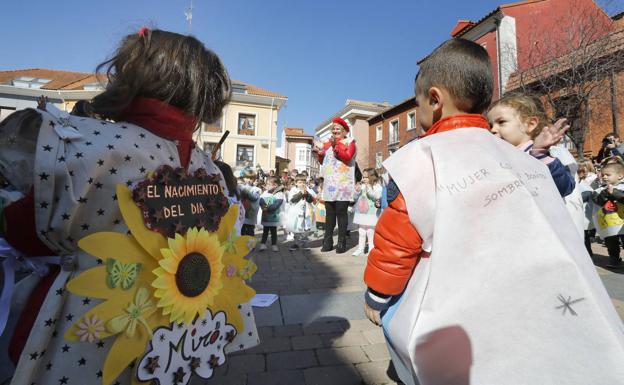 Nños disfrazados en Palencia. 