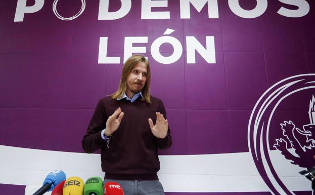 Pablo Fernández, líder de Podemos en Castilla y León. 