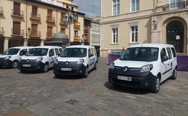 Furgonetas eléctricas para el uso del personal del Ayuntamiento de Palencia. 