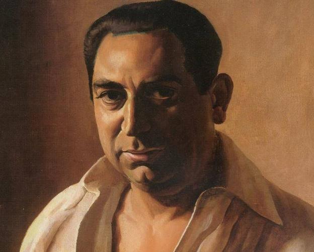 Cristóbal Hall en un retrato realizado por Mariano de Cossío.