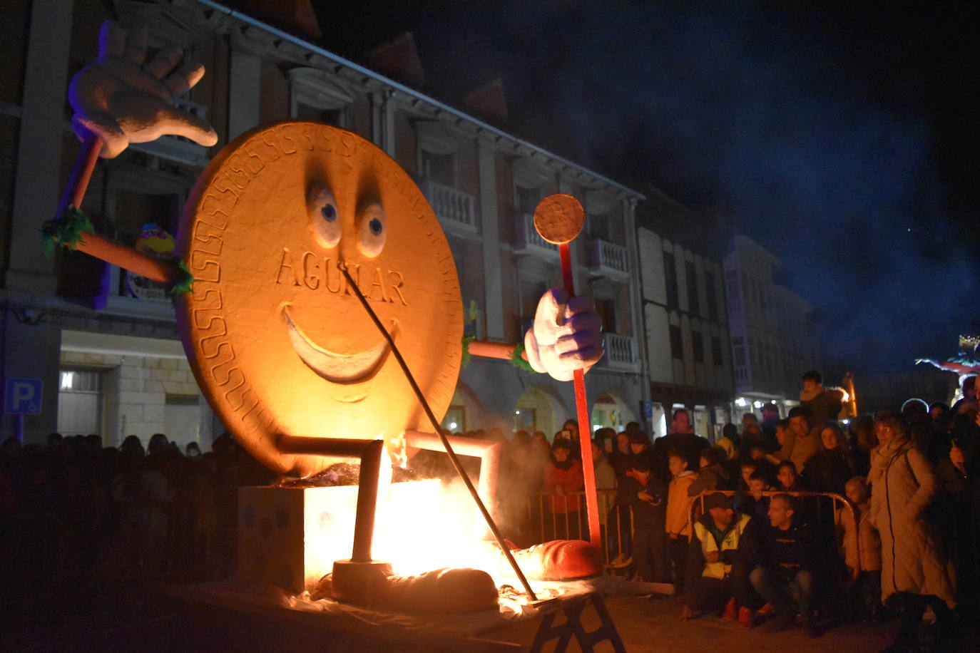 Quema de la galleta en Aguilar. 