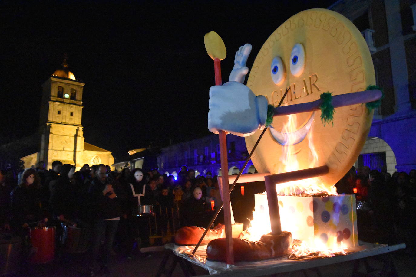 Quema de la galleta en Aguilar. 