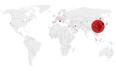 Gráfico: Mapa de la expansión del virus