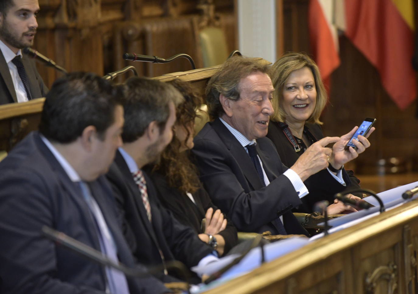 Pleno del mes de marzo en el Ayuntamiento de Valladolid. En la foto, Pilar del Olmo (PP).