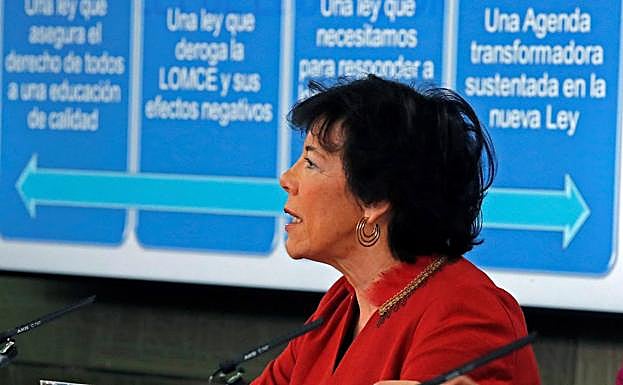 Isabel Celaá, ministra de Educación. 