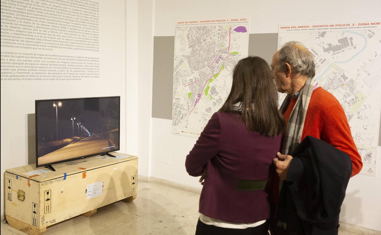 Presentación del mapa del miedo en el Patio Herreriano de Valladolid. 