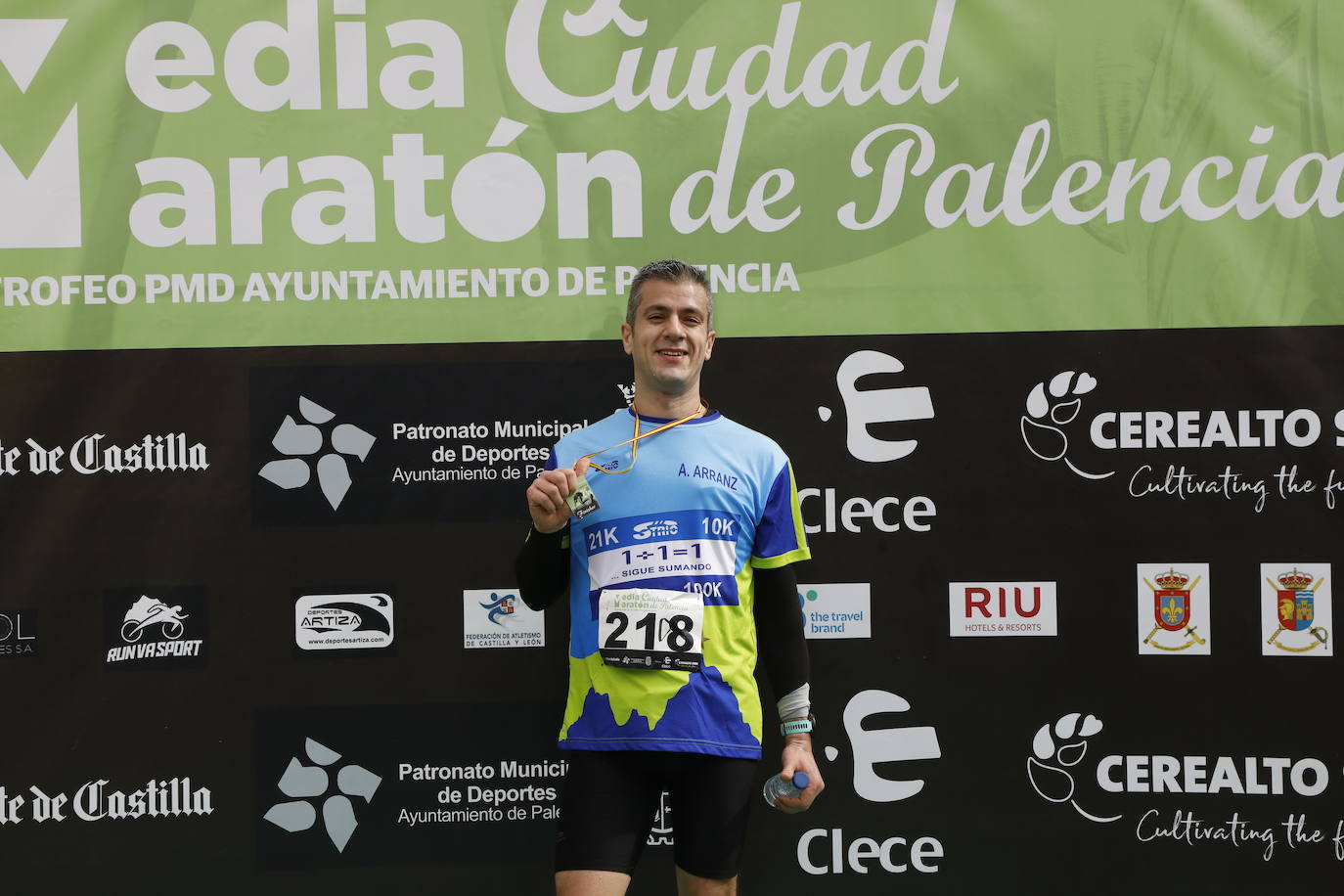 Participantes en la X Media Maratón Ciudad de Palencia. 
