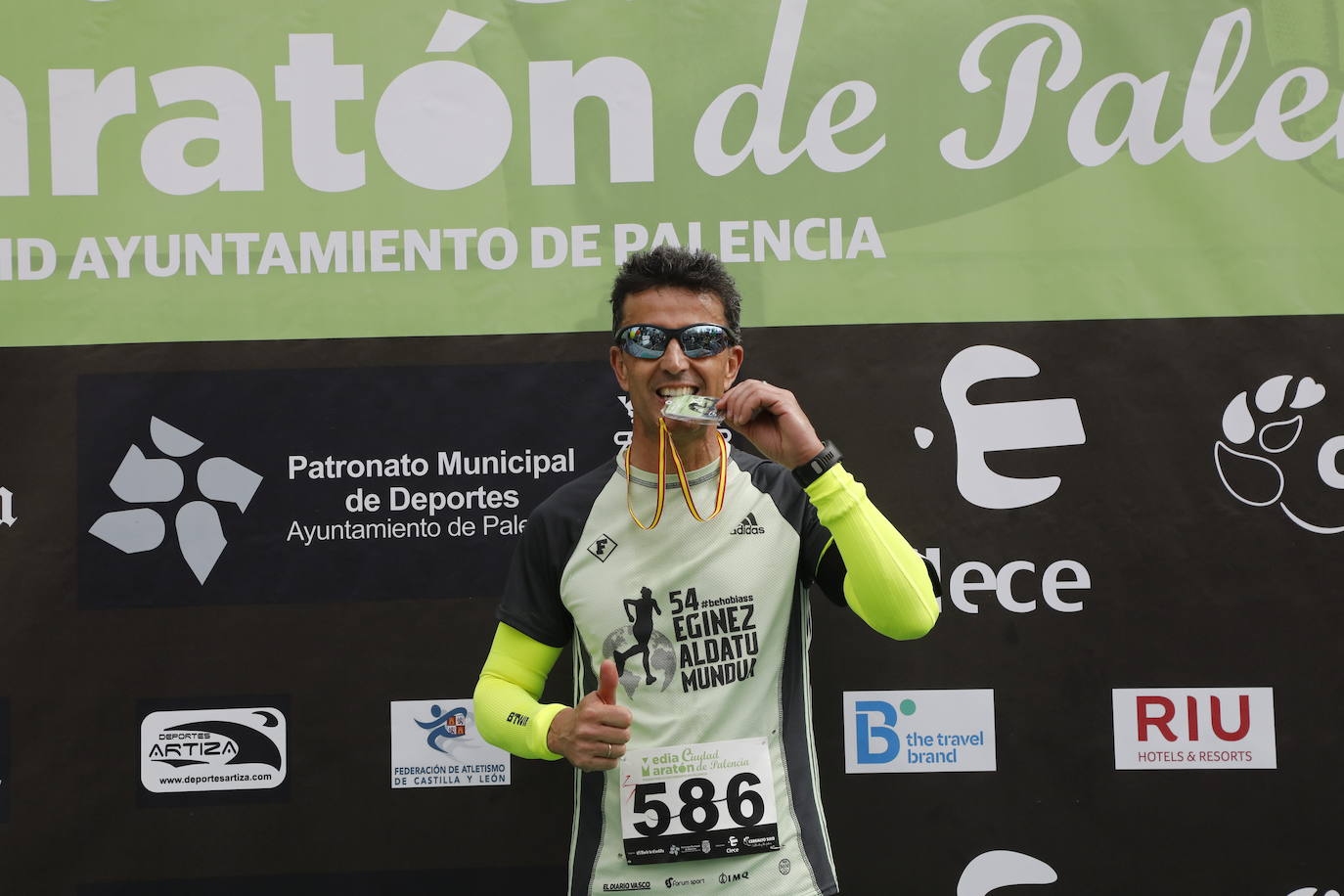 Participantes en la X Media Maratón Ciudad de Palencia. 