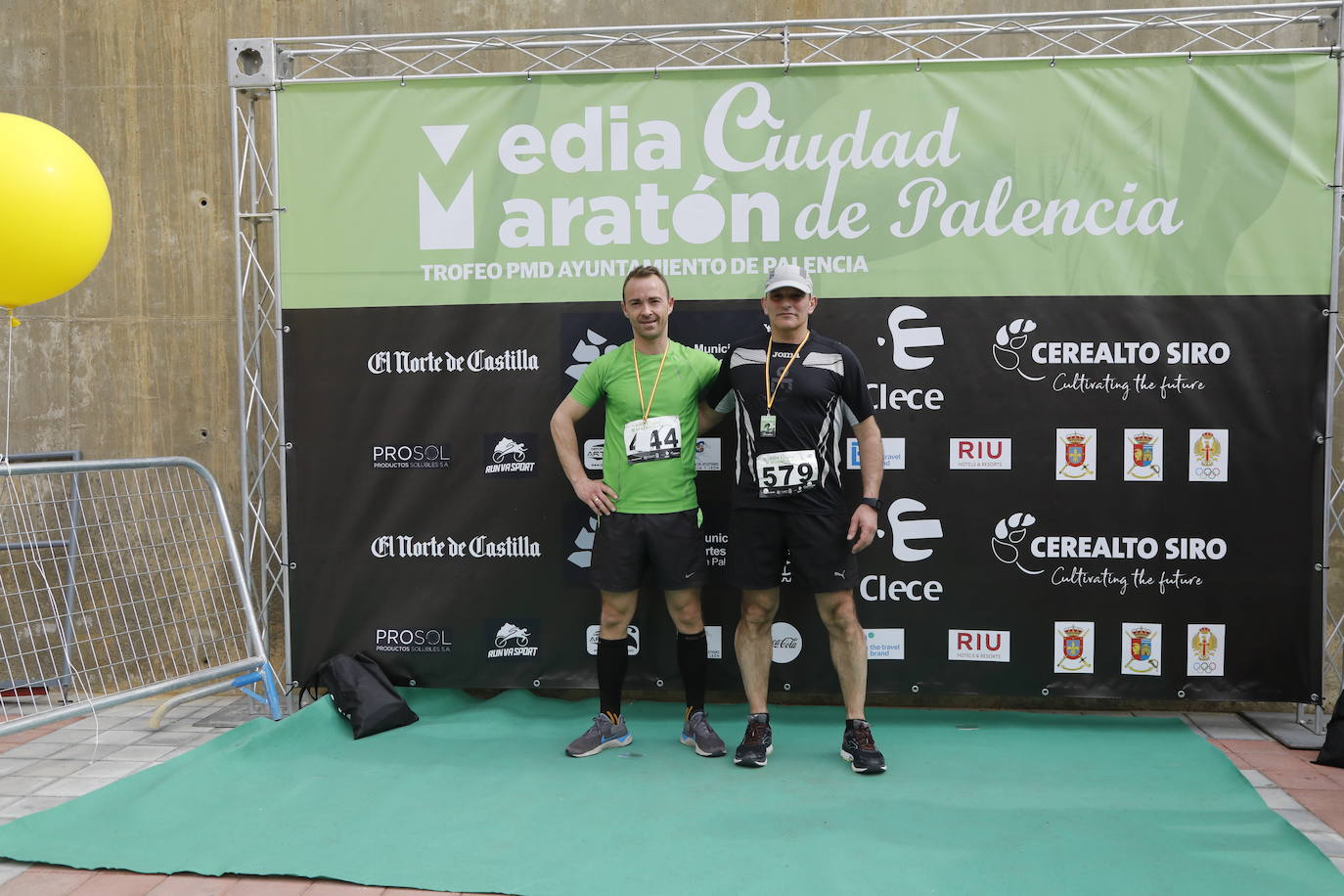 Participantes en la X Media Maratón Ciudad de Palencia. 
