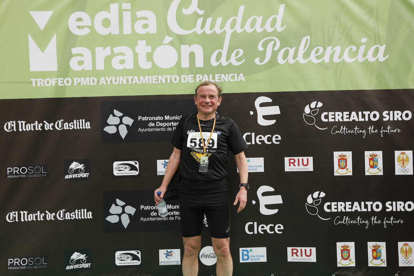 Participantes en la X Media Maratón Ciudad de Palencia. 