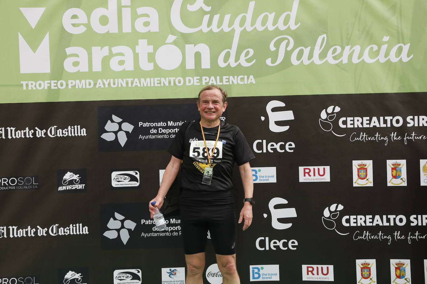 Participantes en la X Media Maratón Ciudad de Palencia. 