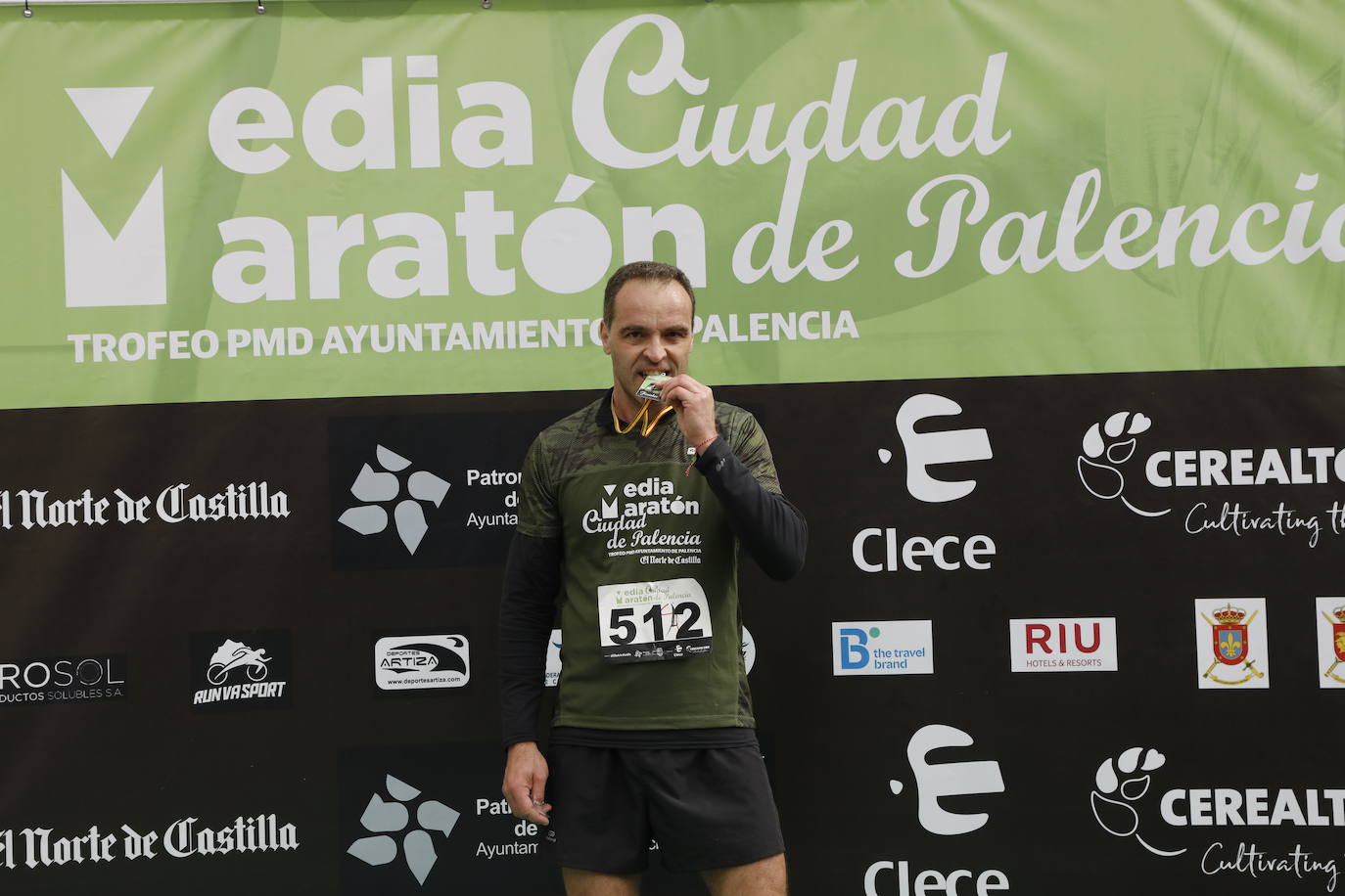 Participantes en la X Media Maratón Ciudad de Palencia. 