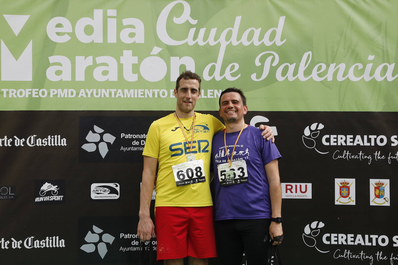 Participantes en la X Media Maratón Ciudad de Palencia. 