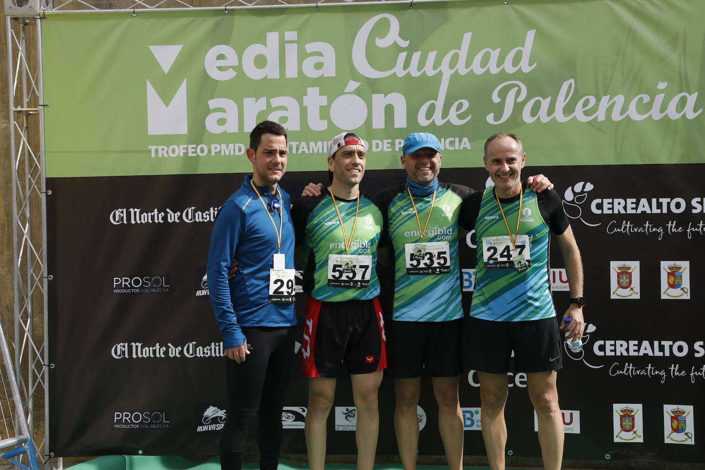 Participantes en la X Media Maratón Ciudad de Palencia. 