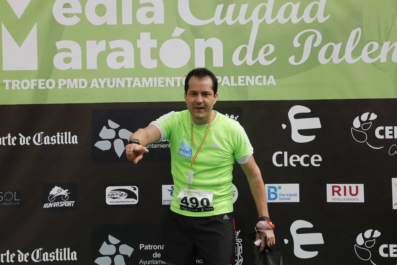 Participantes en la X Media Maratón Ciudad de Palencia. 