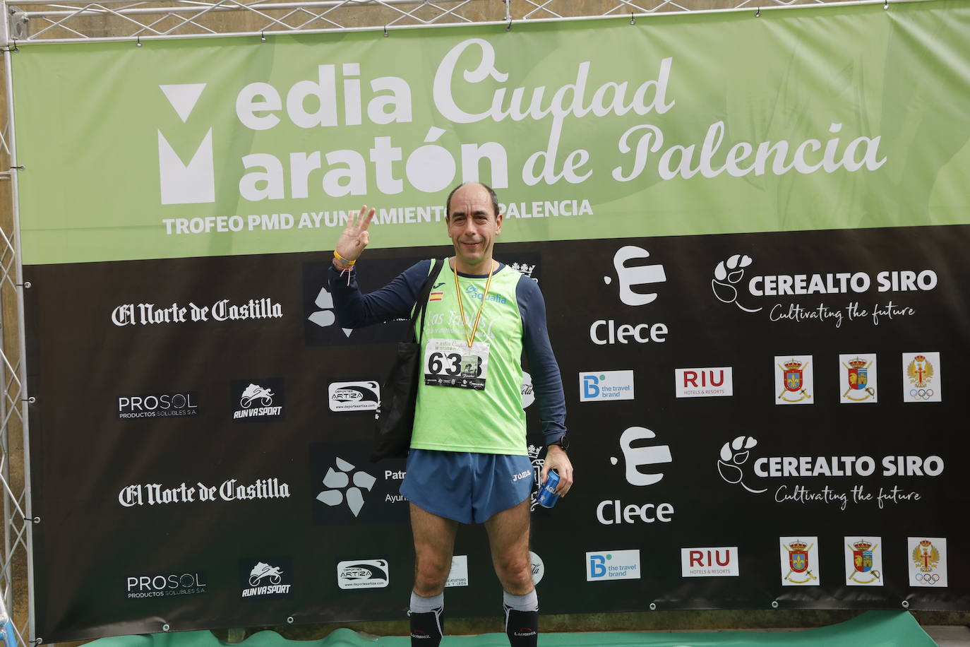 Participantes en la X Media Maratón Ciudad de Palencia. 