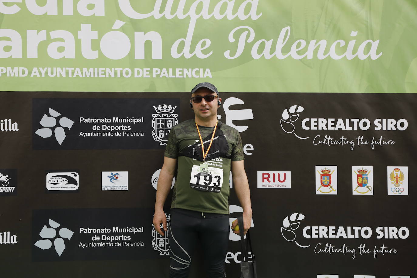 Participantes en la X Media Maratón Ciudad de Palencia. 