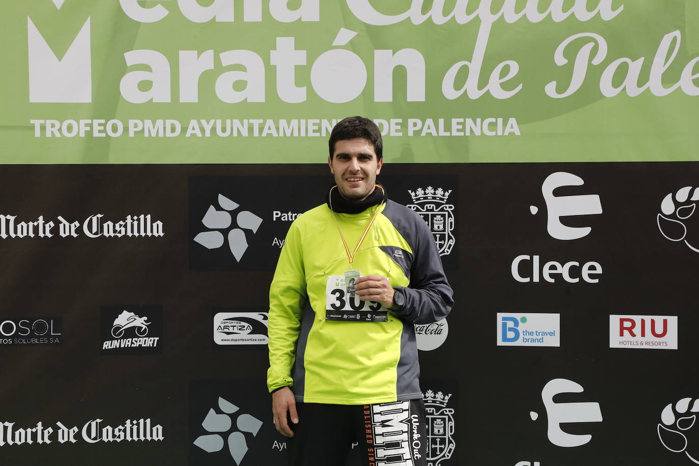 Participantes en la X Media Maratón Ciudad de Palencia. 