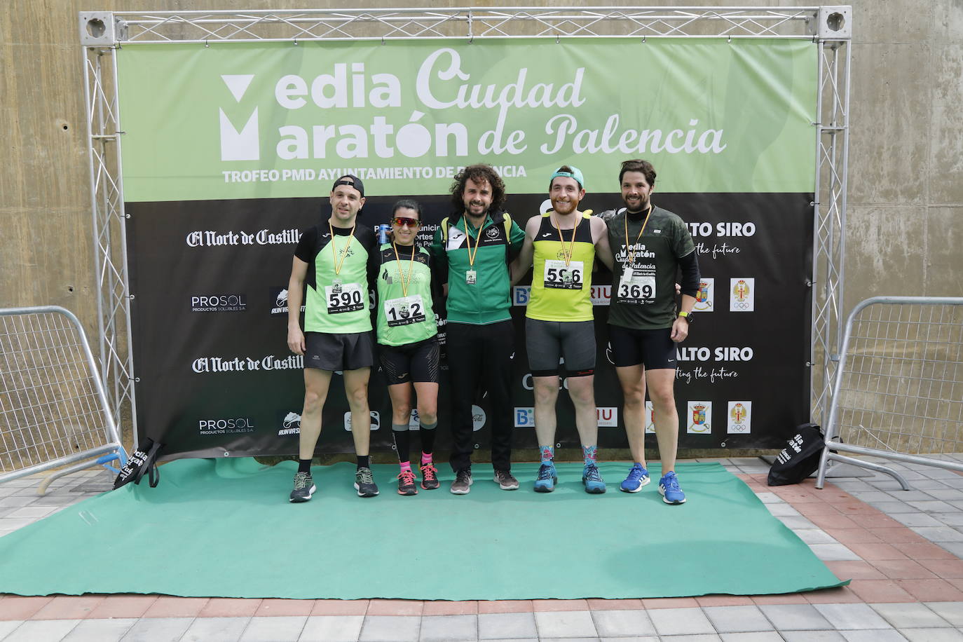Participantes en la X Media Maratón Ciudad de Palencia. 