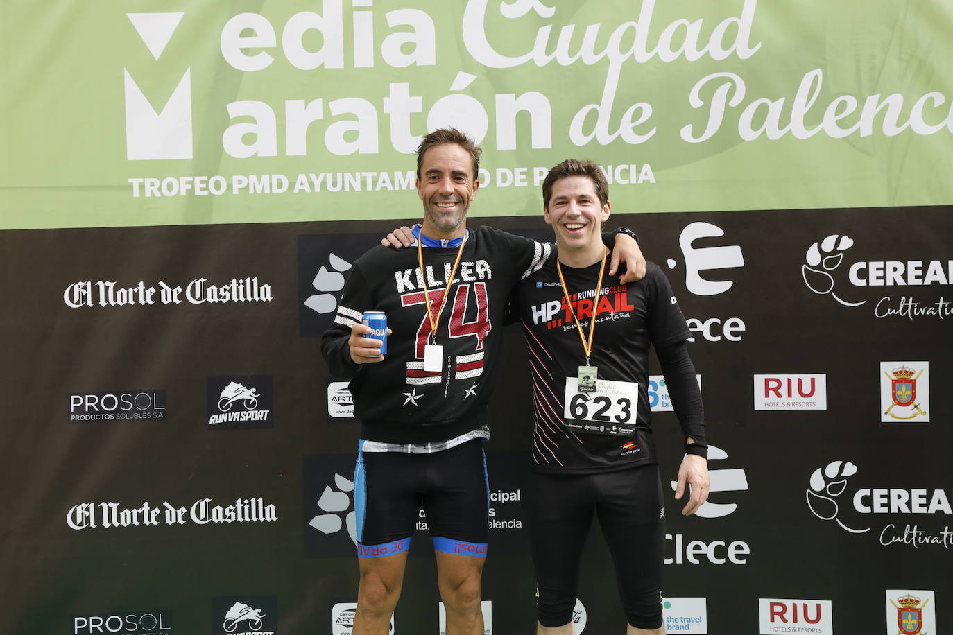 Participantes en la X Media Maratón Ciudad de Palencia. 