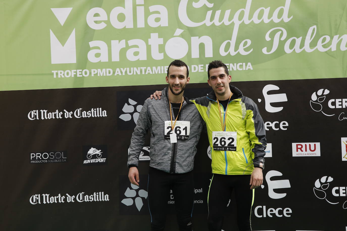 Participantes en la X Media Maratón Ciudad de Palencia. 