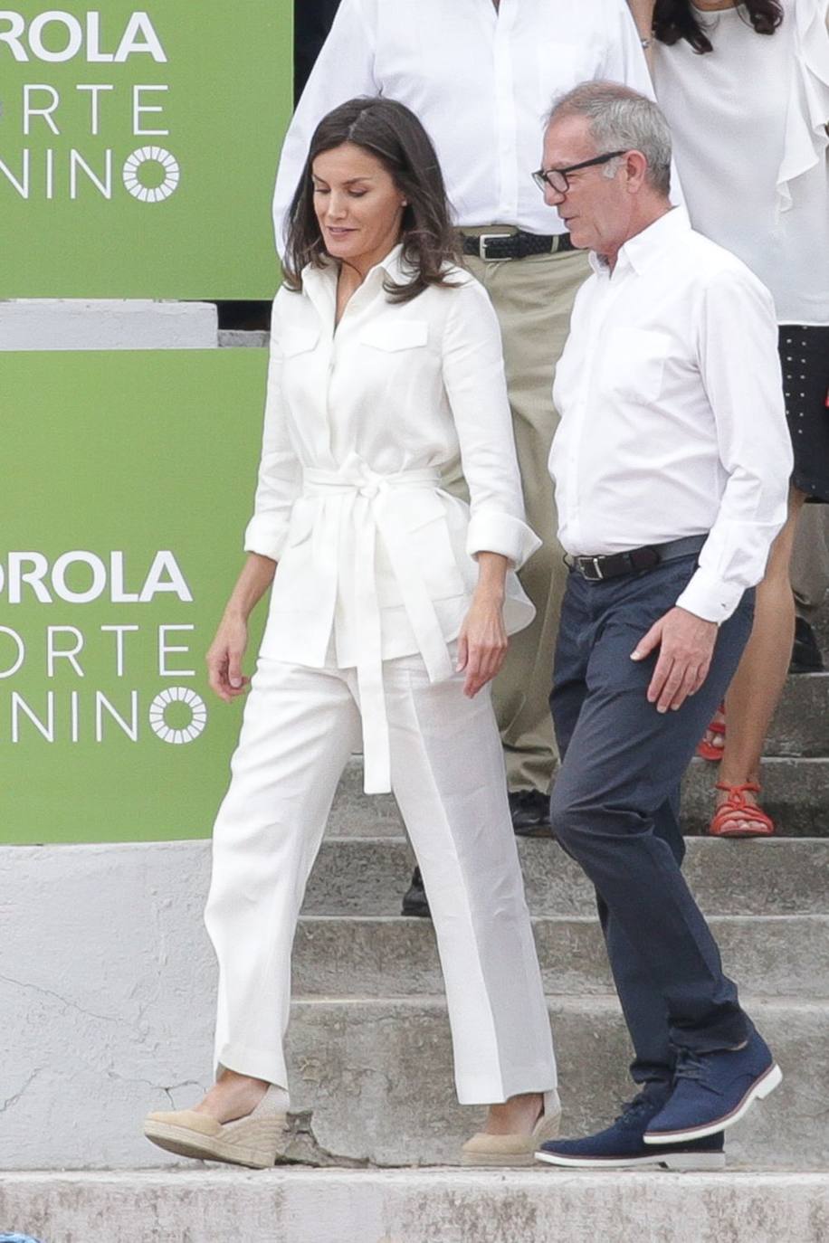 Doña Letizia durante su visita en la UCM.