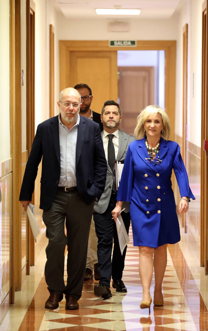 La consejera de Sanidad, Veronica Casado y el vicepresidente de la Junta de Castilla y León, ofrecen una rueda de prensa conjunta para informar de las medidas adoptadas por la crisis del coronavirus en la comunidad.