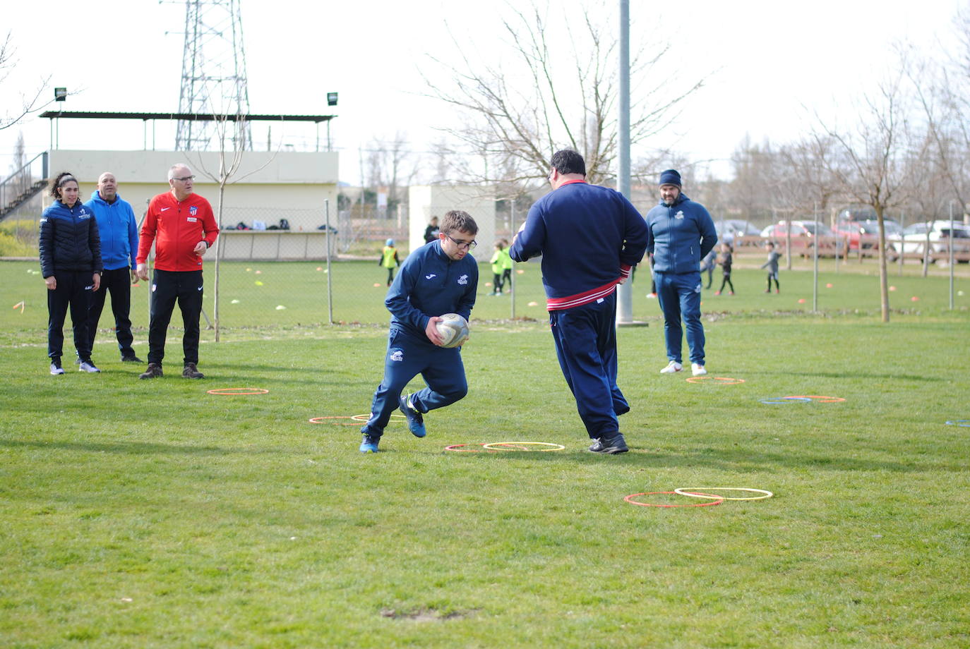 Uno de los entrenamientos de rugby inclusivo. 