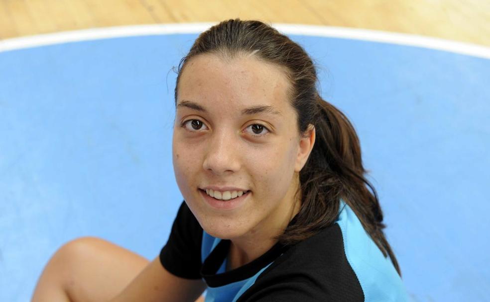 Carmen Sanz, en la pista de Huerta del Rey.