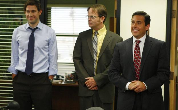 John Krasinski, Rainn Wilson y Steve Carell.