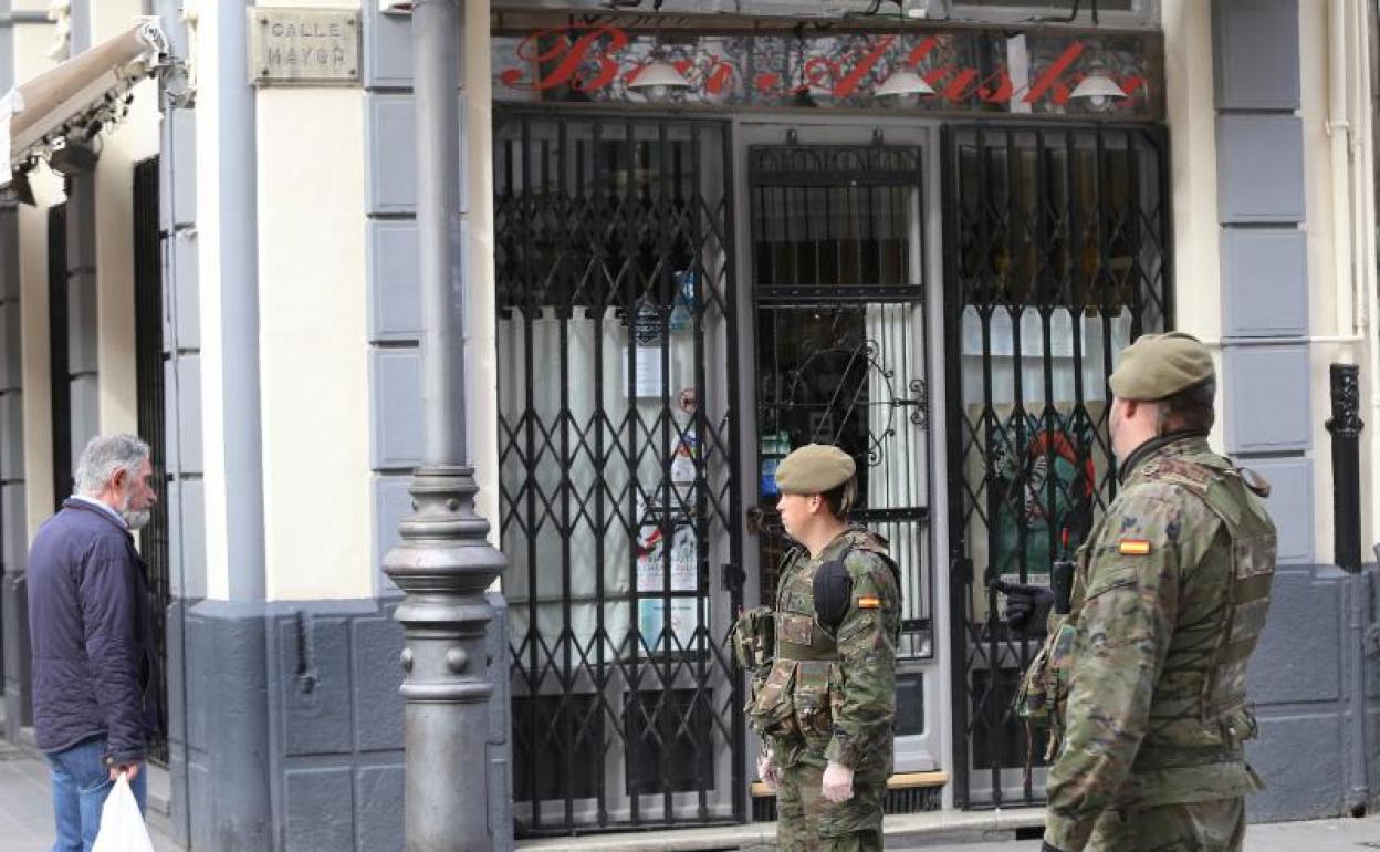 Militares despletados en Palencia 