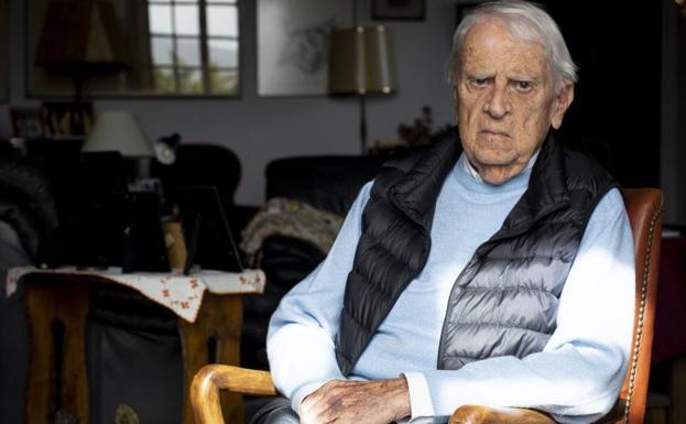 Cristóbal Halffter, en el Castillo de Villafranca del Bierzo, su casa. 