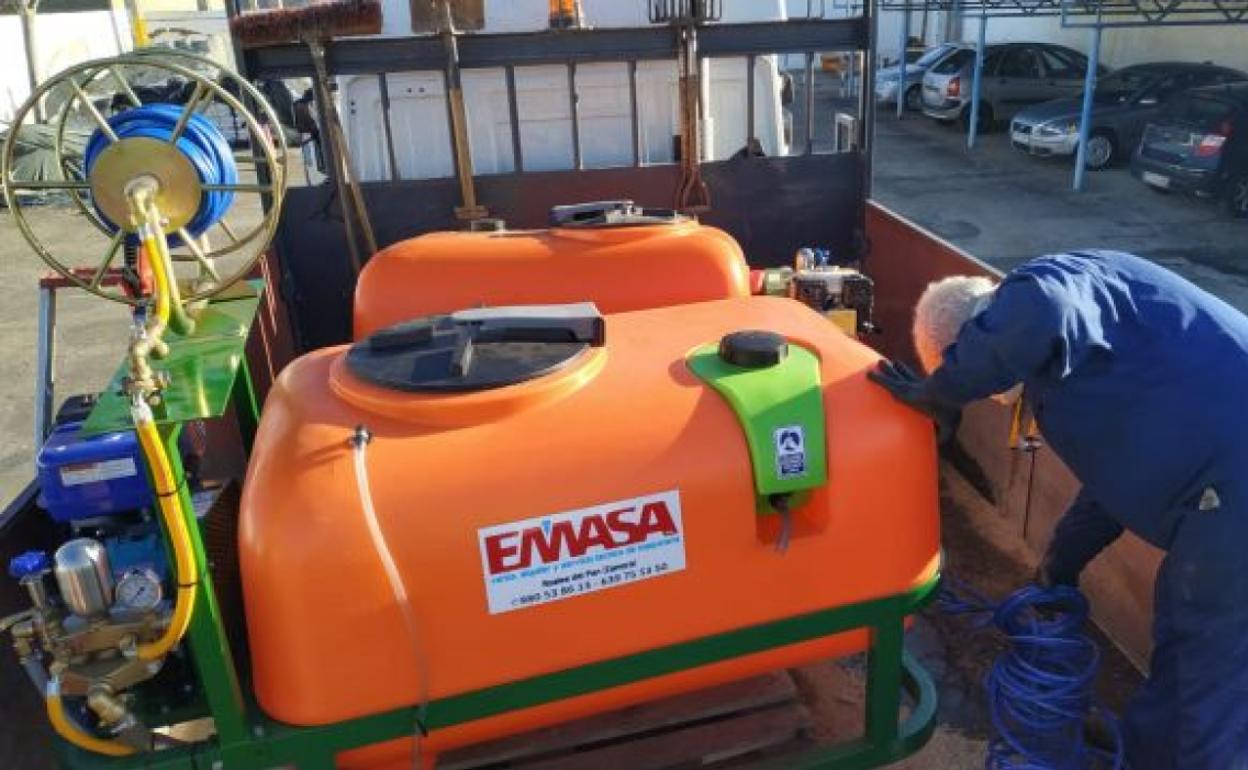 Labores de desinfección en la provincia de Zamora.