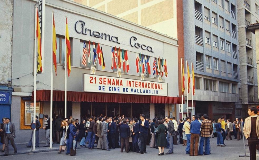 El Cinema Coca durante la 21 Semana Internacional de Cine, en 1976.