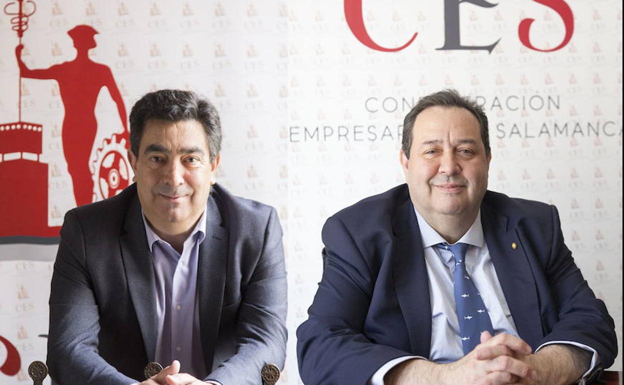 Los presidentes de CES y de la Cámara de Comercio.
