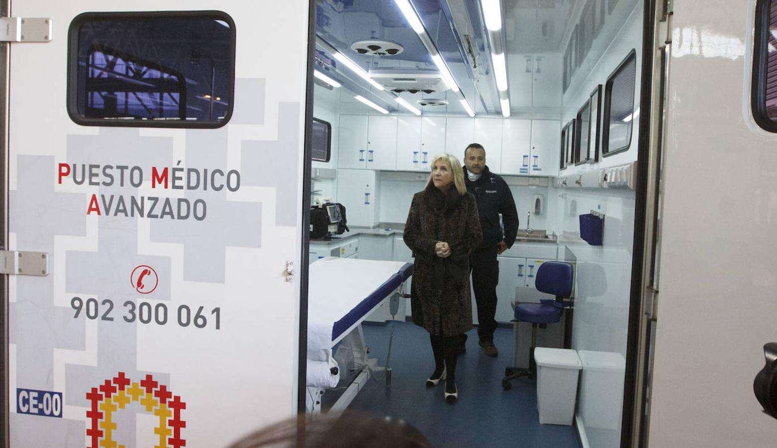 Instalaciones sanitarias habilitadas en el recinto de la Feria de Valladolid para atender a pacientes del coronavirus. 