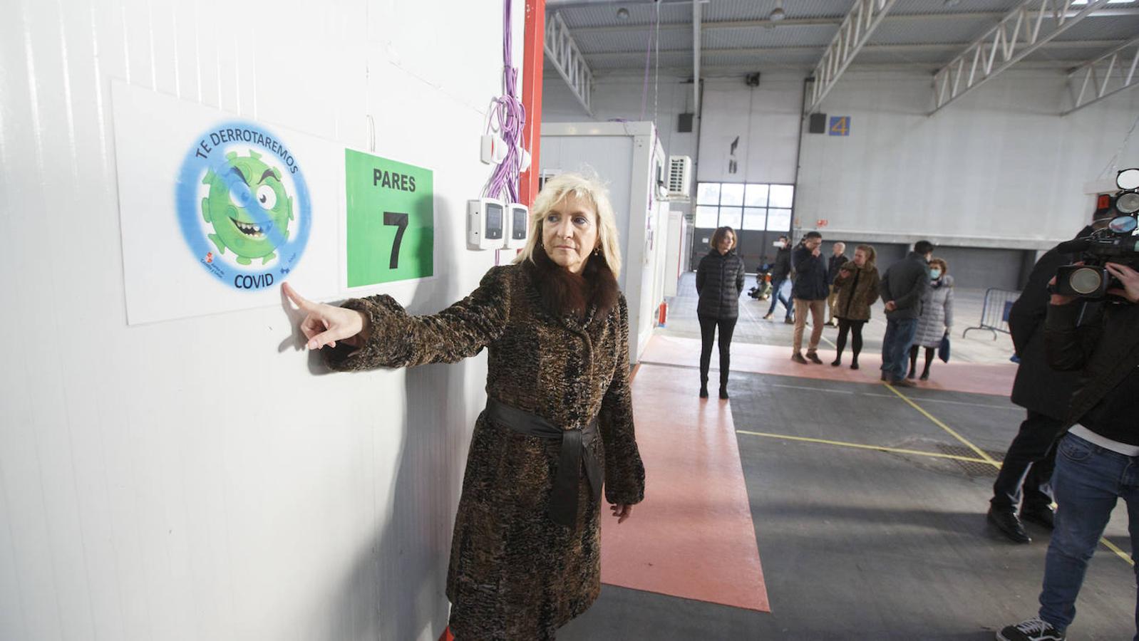 Instalaciones sanitarias habilitadas en el recinto de la Feria de Valladolid para atender a pacientes del coronavirus. 