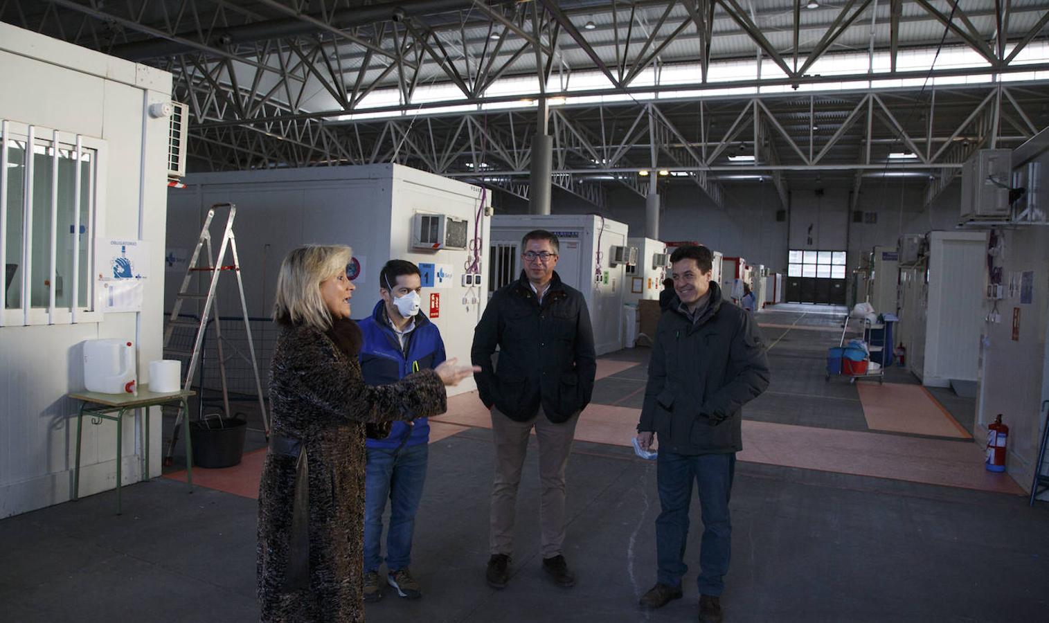 Instalaciones sanitarias habilitadas en el recinto de la Feria de Valladolid para atender a pacientes del coronavirus. 