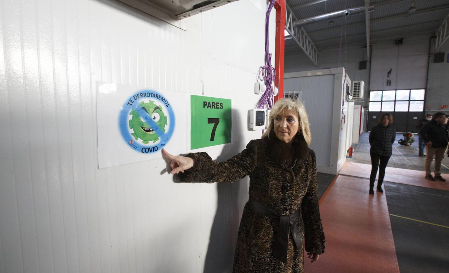 Instalaciones sanitarias habilitadas en el recinto de la Feria de Valladolid para atender a pacientes del coronavirus. 