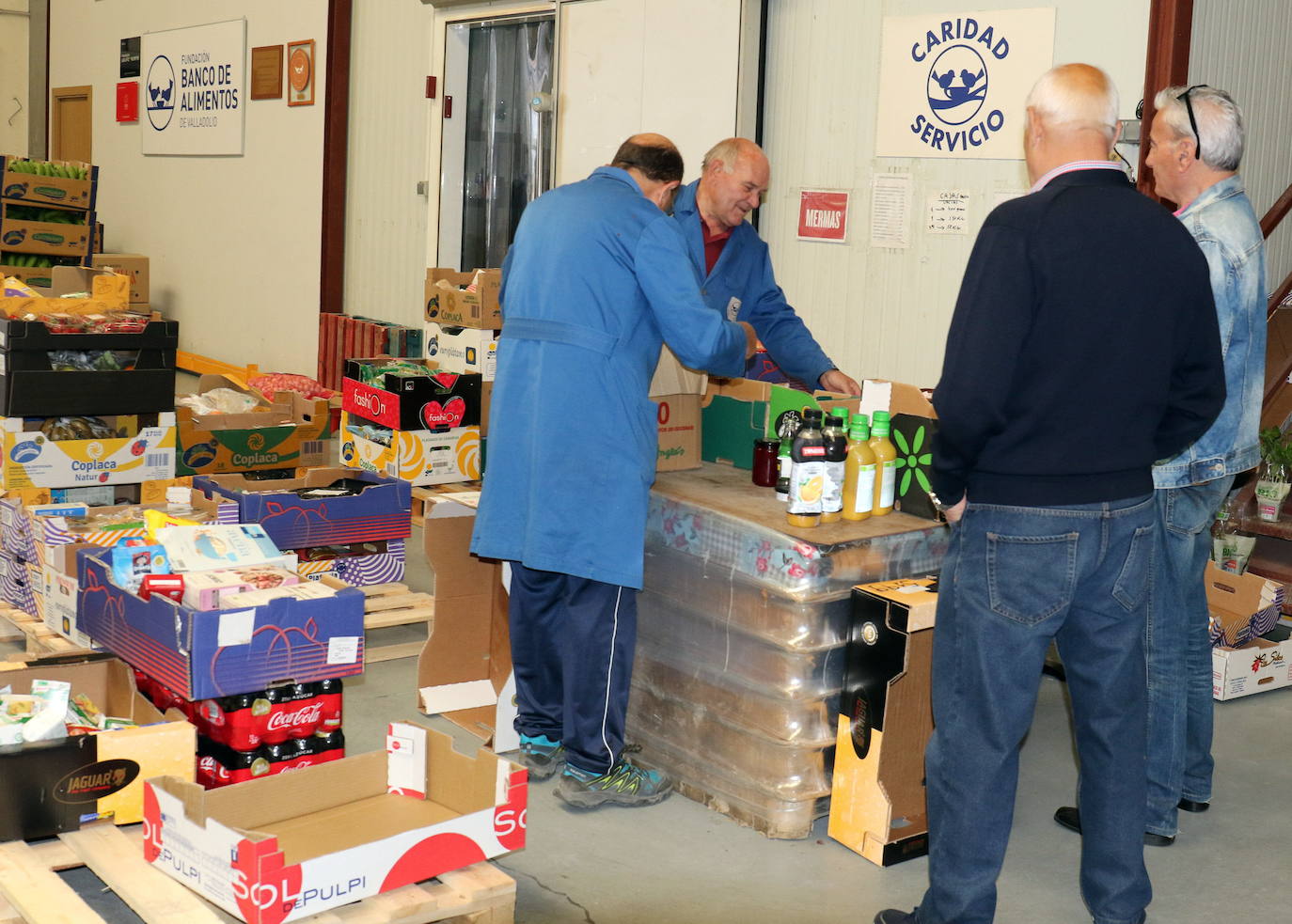 El Banco de Alimentos de Valladolid pasa a abrir un día a la semana