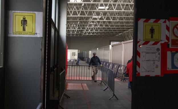 Instalaciones del hospital de contingencia en la Feria Internacional de Valladolid.