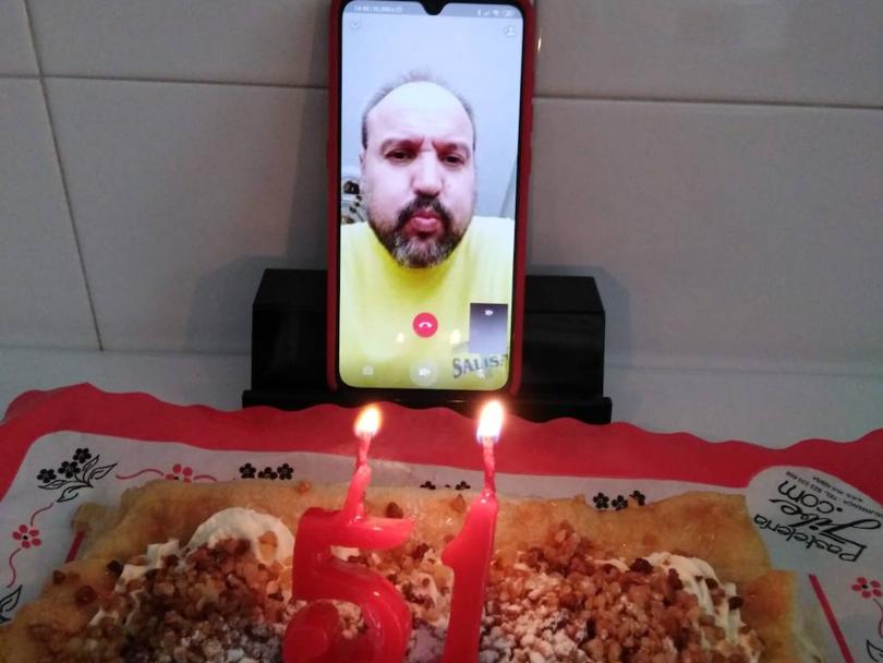Cumpleaños virtual de un enfermo salmantino de coronavirus 