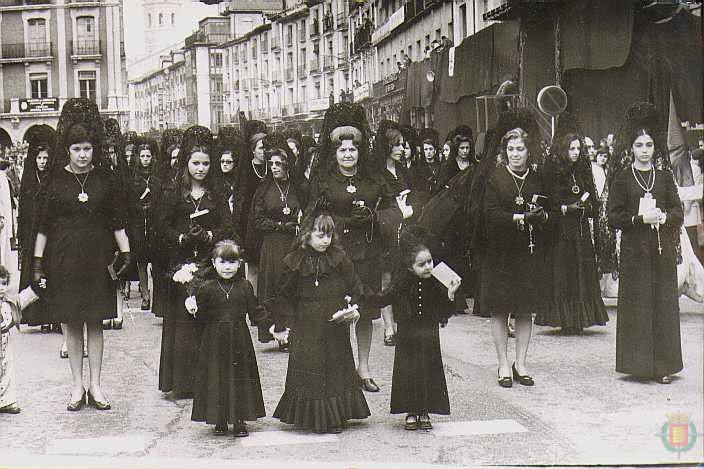 Imágenes de Pregón y el Sermón de las Siete Palabras en Valladolid en la década de los 70. 