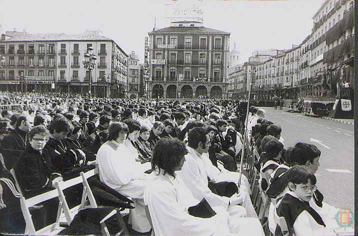 Imágenes de Pregón y el Sermón de las Siete Palabras en Valladolid en la década de los 70. 