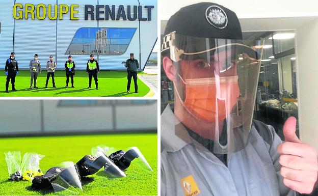 Pantallas adaptables a las gorras policiales