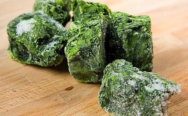 Espinacas congeladas.