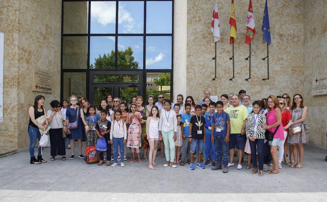 Llegada a Salamanca de los 24 niños y niñas saharauis a finales de junio del año pasado