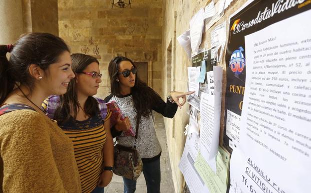 El alquiler de pisos estudiantiles en Salamanca se frenó cuatro días antes de la declaración del estado de alerta